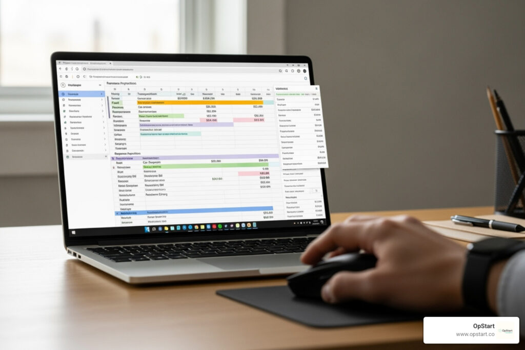 business startup budget template google sheets
