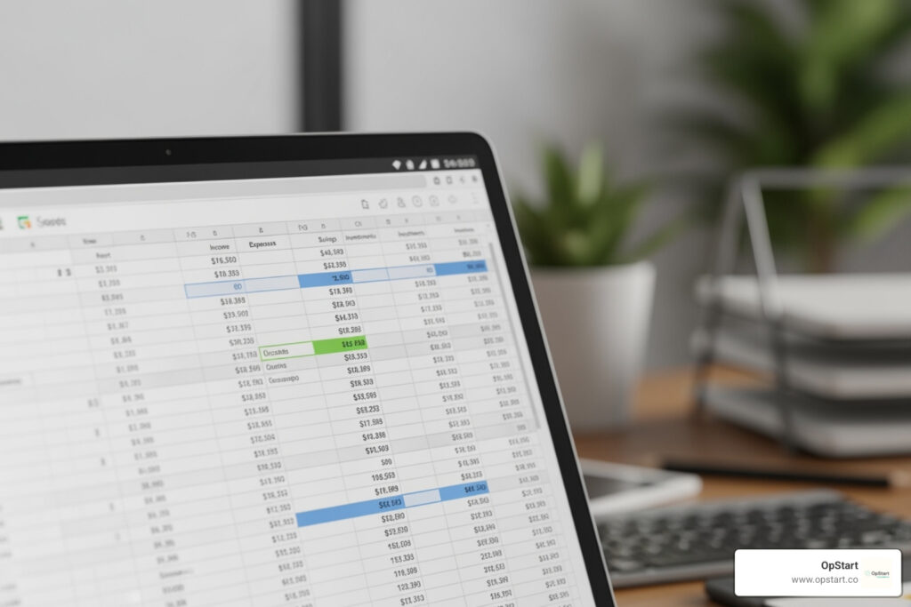 startup budget template google sheets