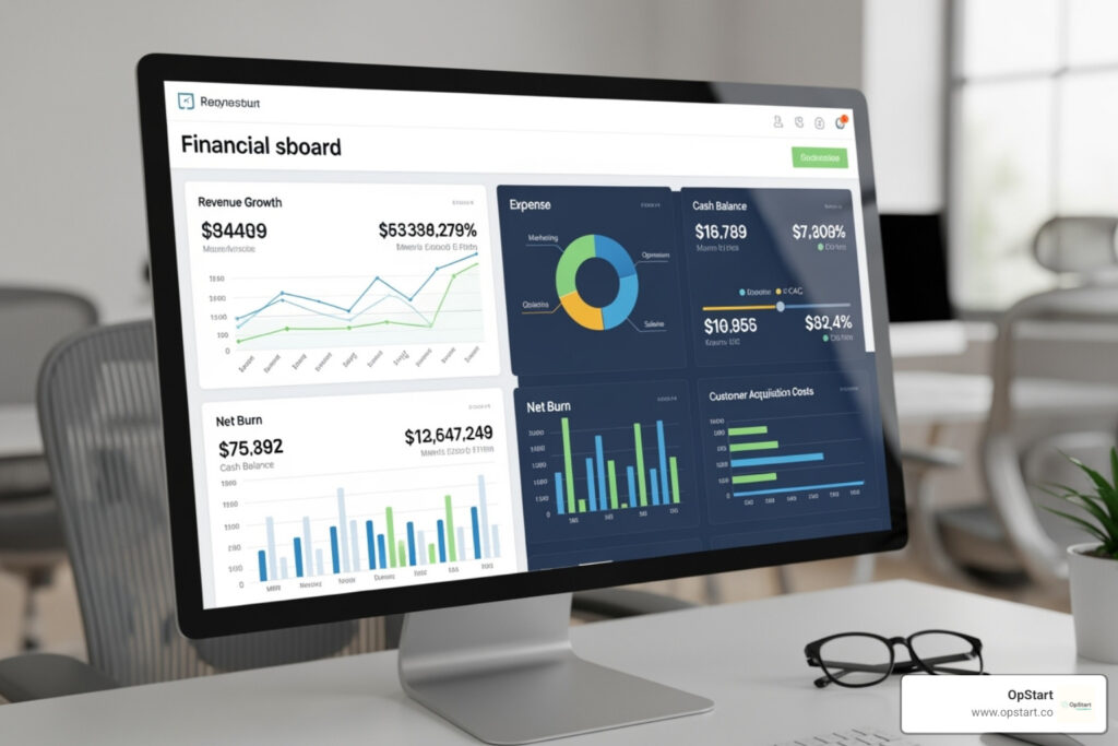 startup financial dashboard