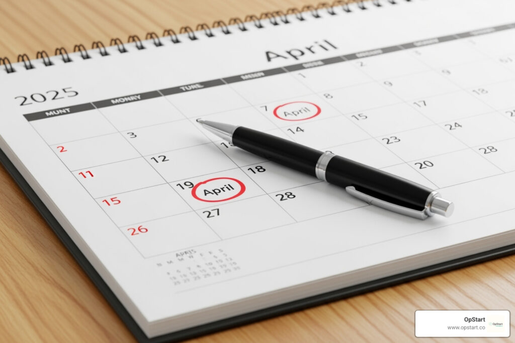 when are taxes due 2025